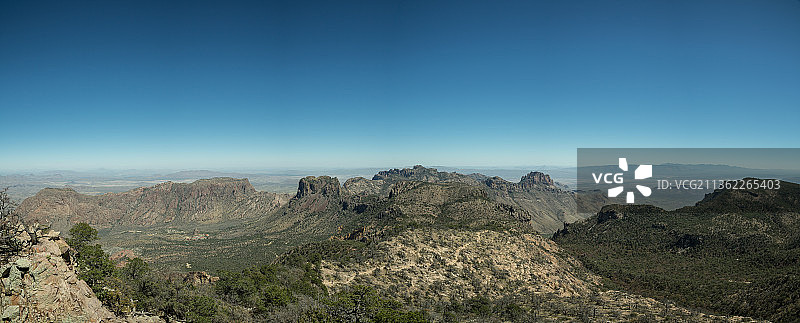 美国德克萨斯州大本德国家公园山脉风光图片素材
