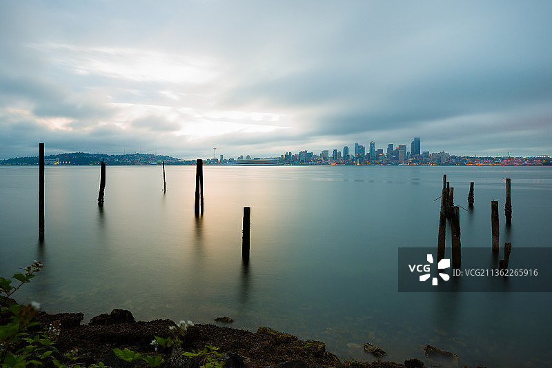 普吉特海湾海景图片素材