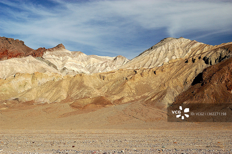死亡谷国家公园的沙漠风光，加利福尼亚州图片素材