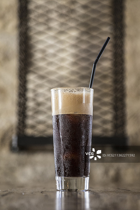 冰咖啡特写图片素材