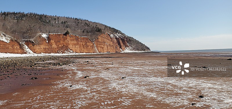 加拿大新斯科舍省海滩的风景图片素材