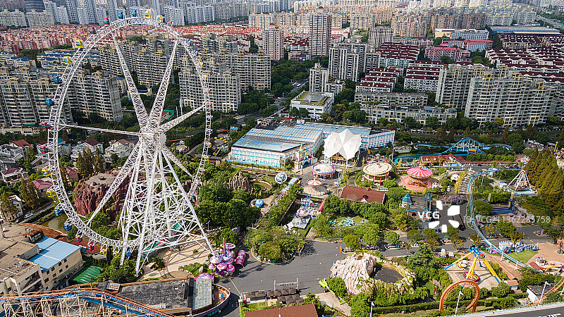 游乐场的摩天轮 上海锦江乐园图片素材