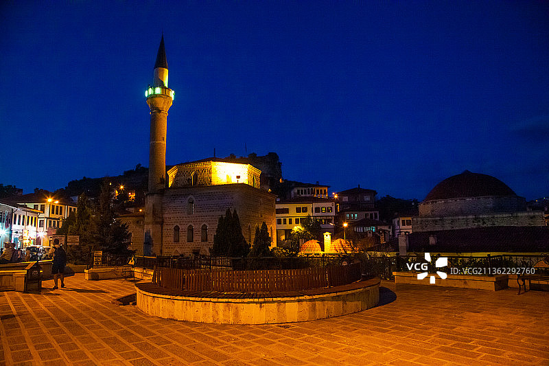 土耳其番红花城夜景图片素材