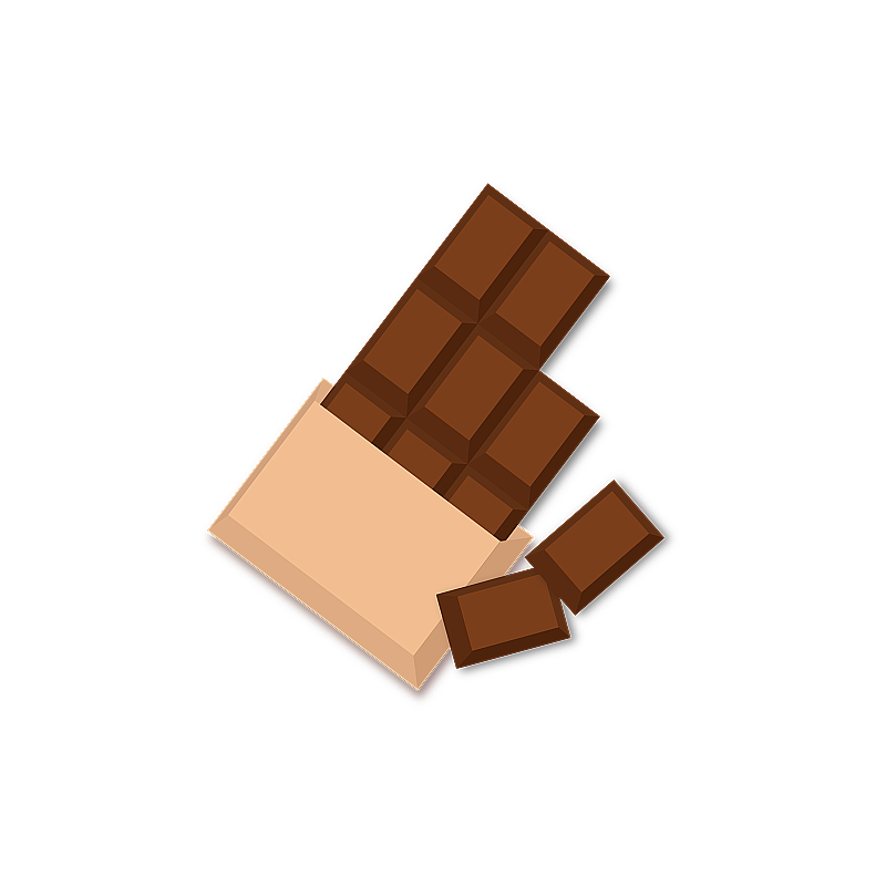 扁平风巧克力图标免抠图元素图片素材