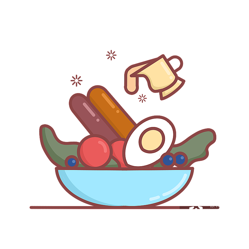 健身沙拉免抠图元素图片素材