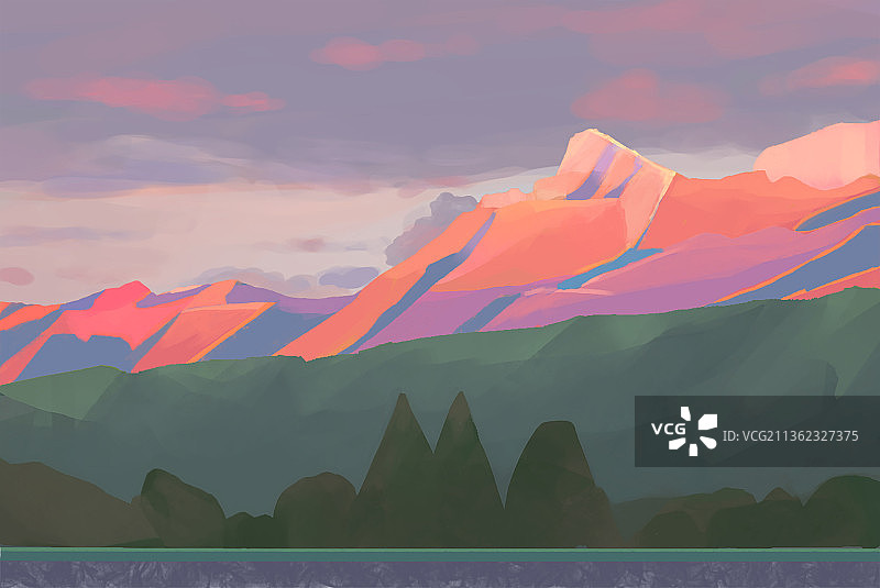 远山风景图片素材