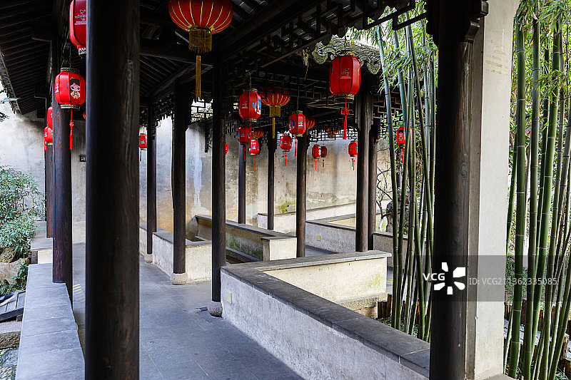 浙江嘉兴西塘西园图片素材