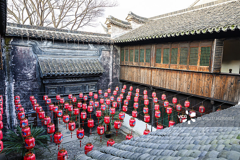 浙江嘉兴西塘西园图片素材