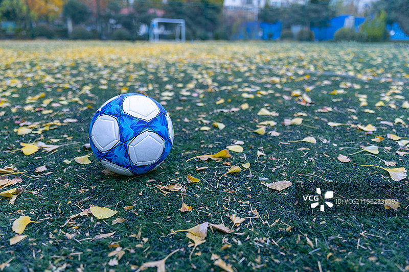 足球场上的足球图片素材