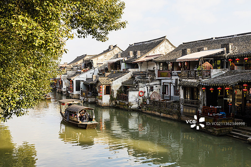 浙江嘉兴西塘古镇图片素材