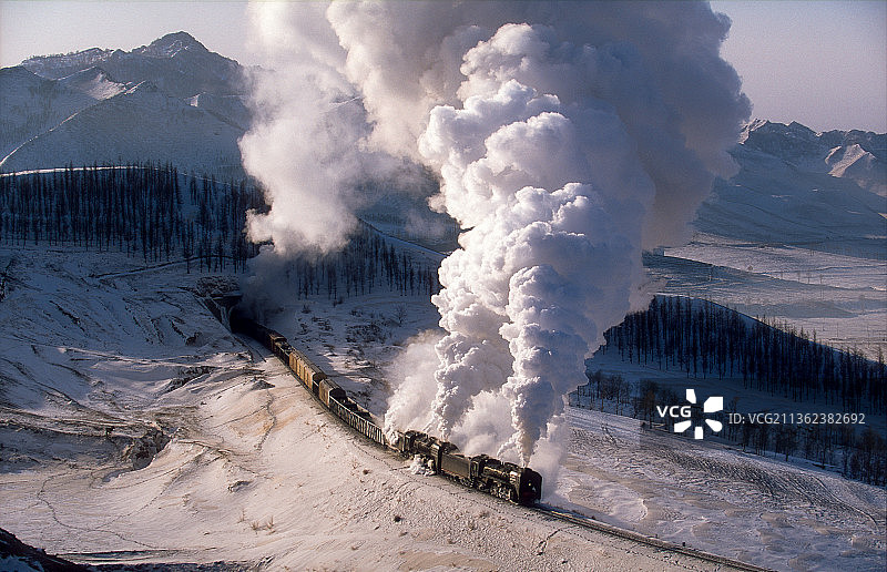 内蒙古赤峰市火山地貌全景图片素材