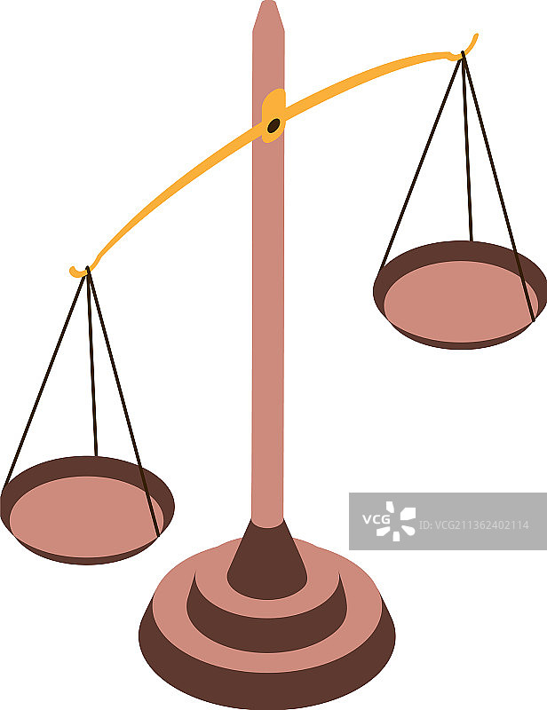 平衡砝码2.5D构图图片素材