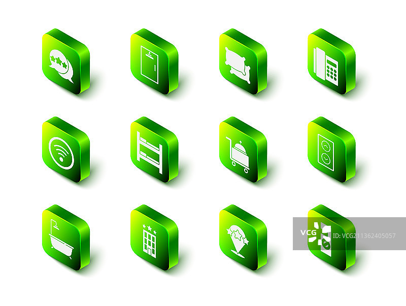 淋浴房、枕头、电话听筒和电梯图片素材