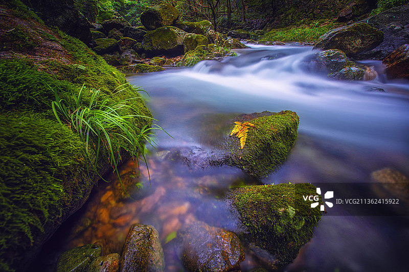 十里桃花溪图片素材