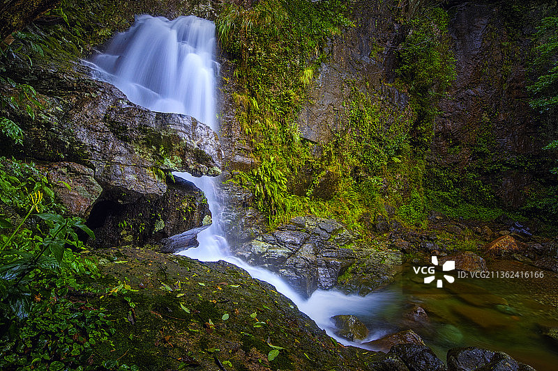 十里桃花溪图片素材