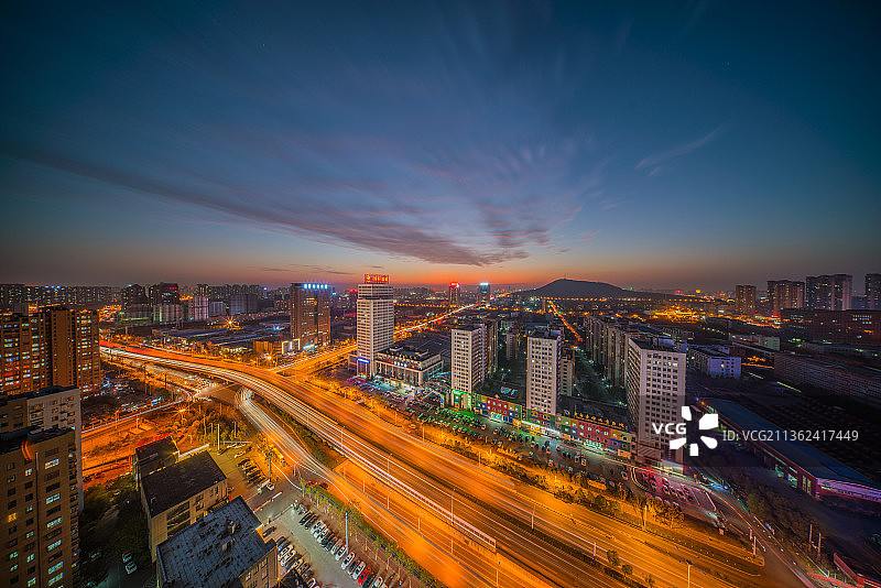 安徽合肥大蜀山落日图片素材