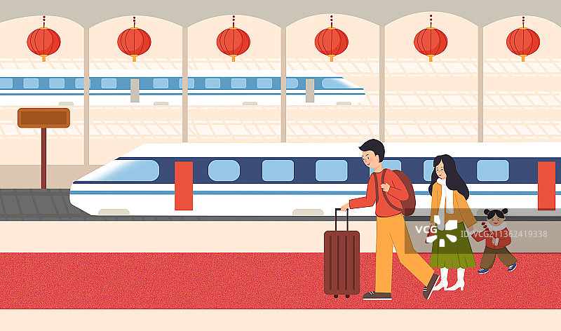 回家的列车图片素材