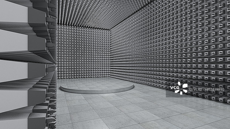 创意声学噪音实验消声室图片素材