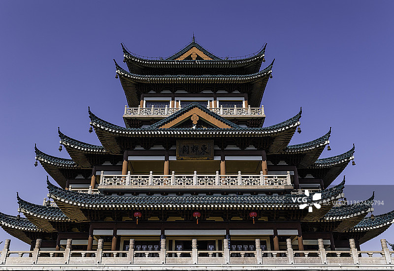 台州市温岭市东辉公园东辉阁图片素材