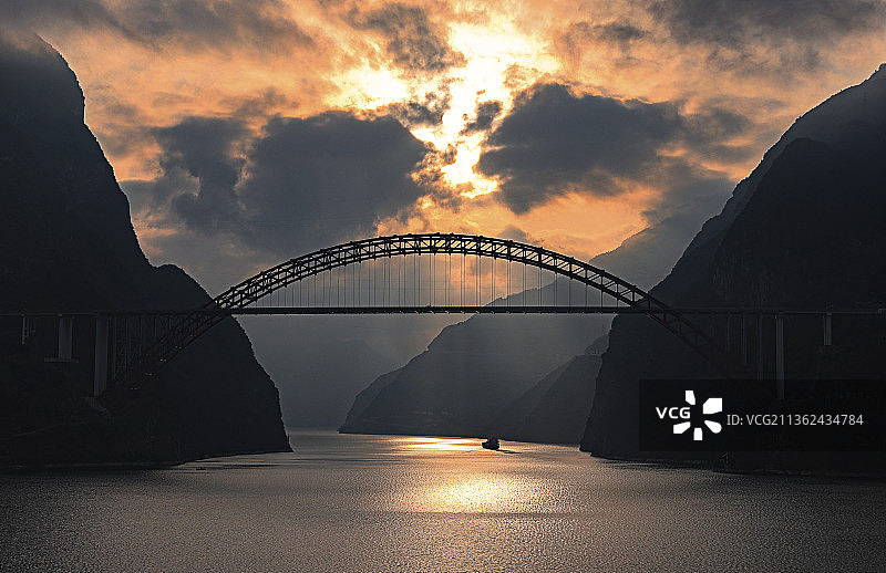 西陵峡晨韵图片素材