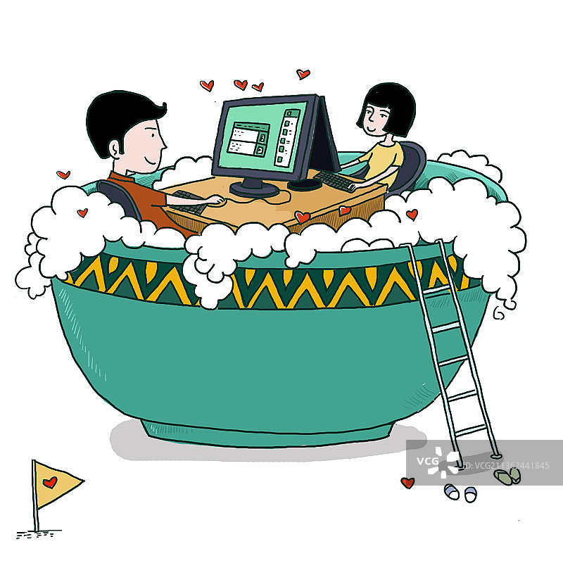 插画：到我碗里来图片素材