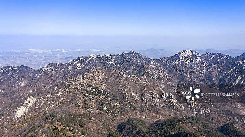 山东省临沂市沂蒙山旅游区龟蒙景区冬季风景图片素材