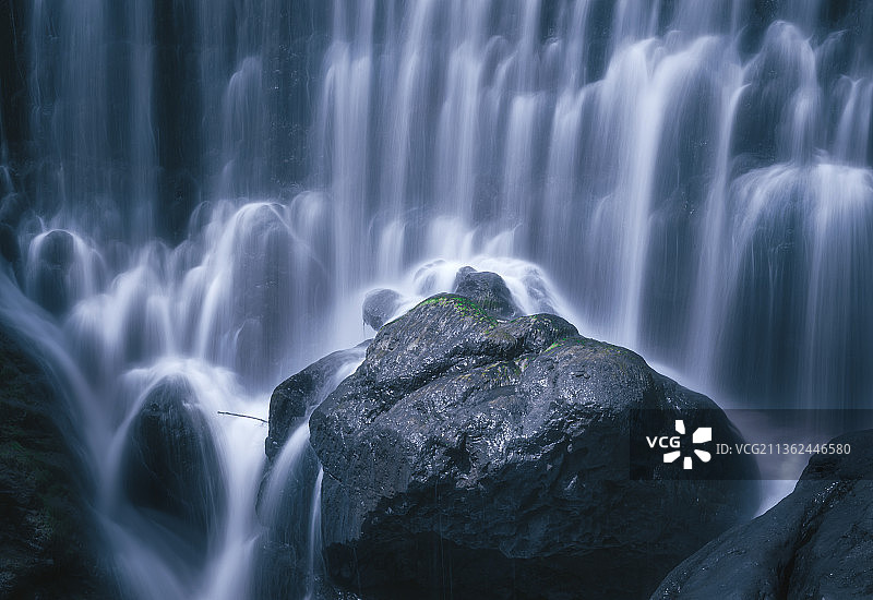 四川 邻水 天意谷 瀑布图片素材