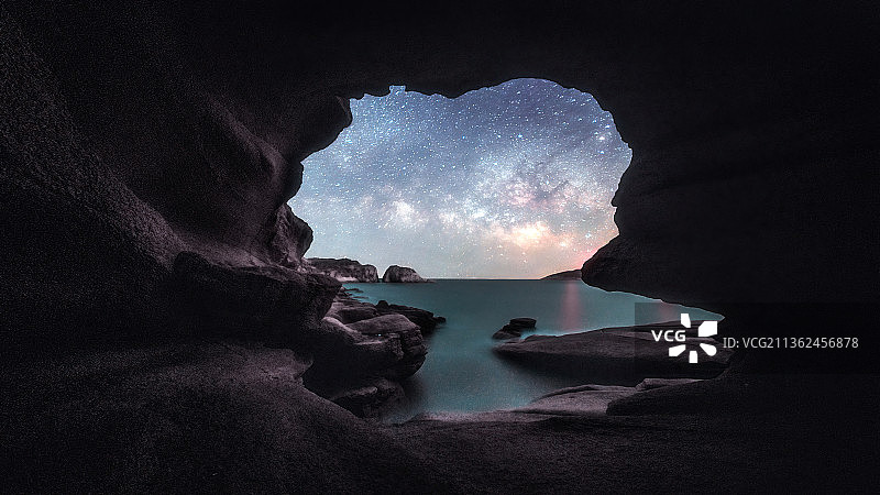 洞见银河图片素材