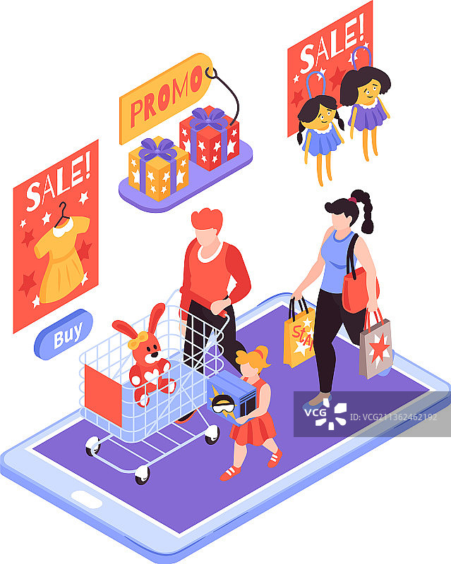 儿童促销活动组合图片素材