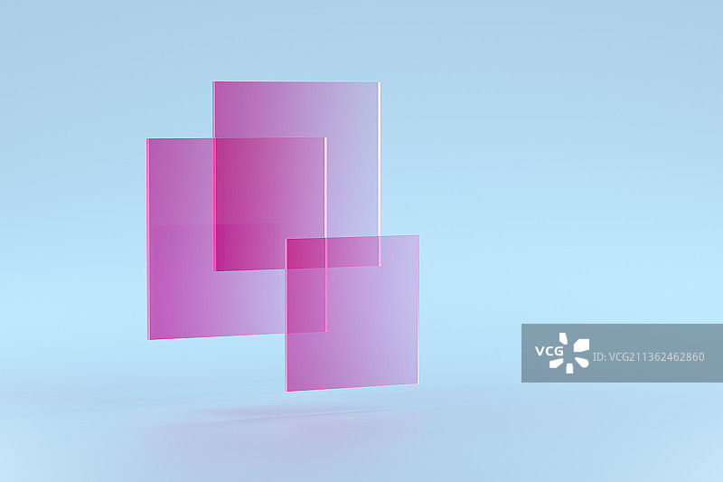 3d渲染的商务感玻璃图片素材