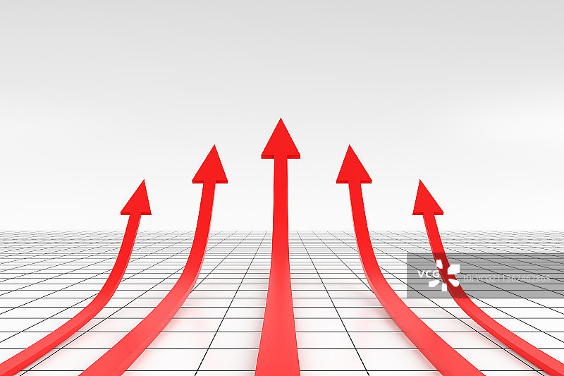 3d渲染的金融发展概念图片素材