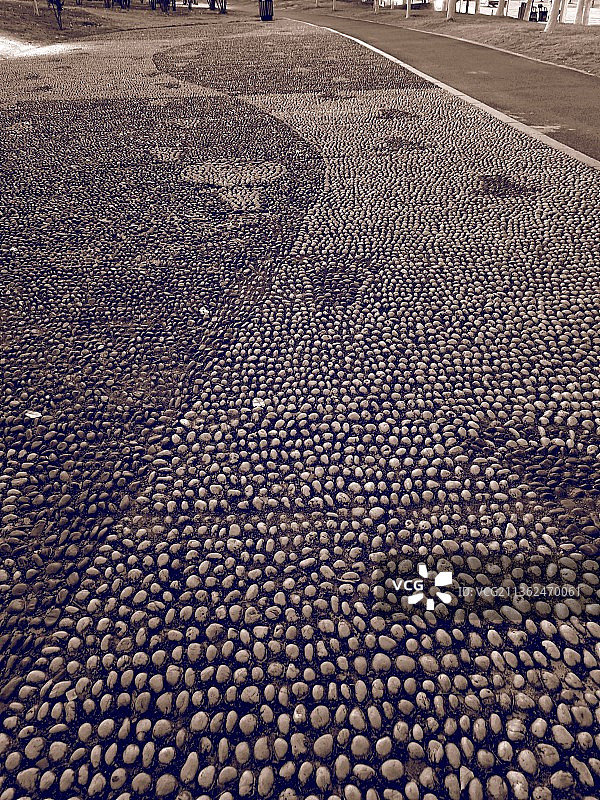 公园里的石子路图片素材