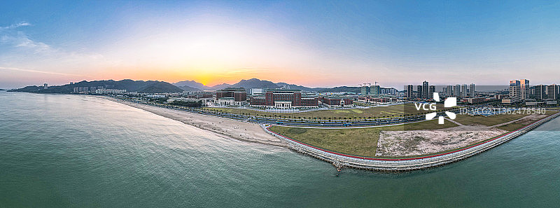 中山大学珠海校区航拍图图片素材