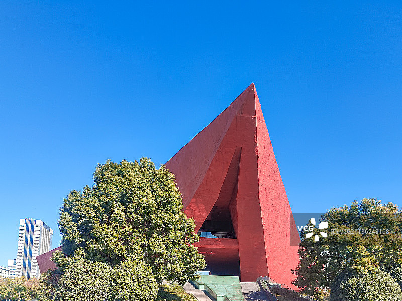 湖北武汉武昌辛亥革命纪念馆秋天图片素材