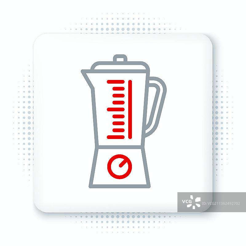 白色背景上的线条搅拌器图标图片素材