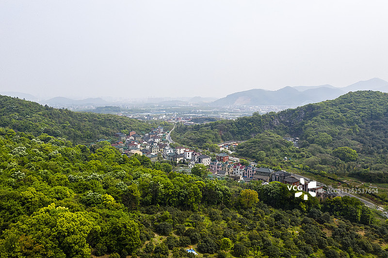 杭州临平区超山青莲寺图片素材