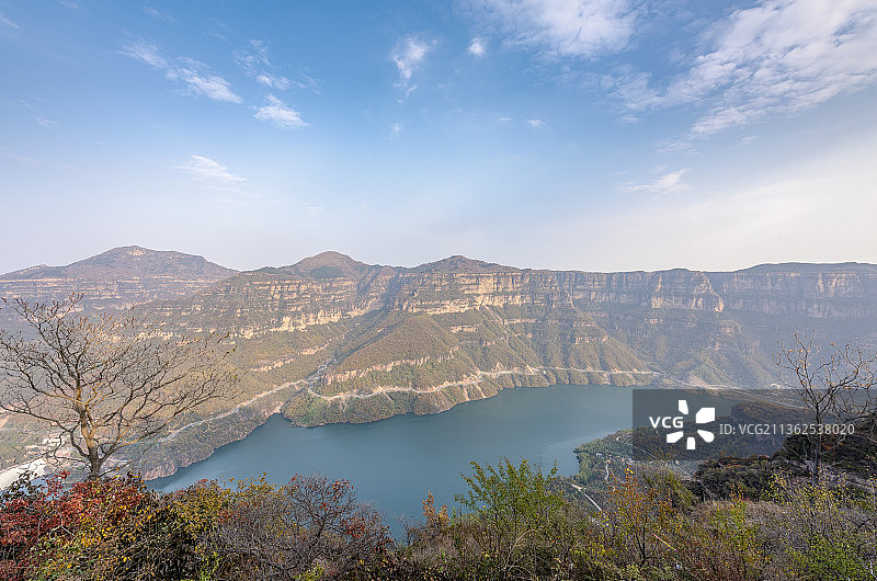 河南省林州市石板岩乡太行大峡谷风景区及龙潭沟大 瀑布图片素材