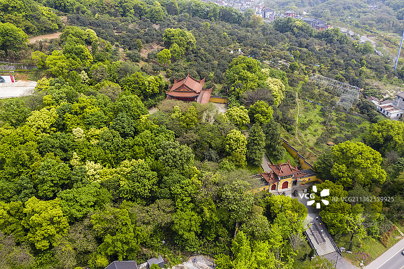 杭州临平区超山青莲寺图片素材