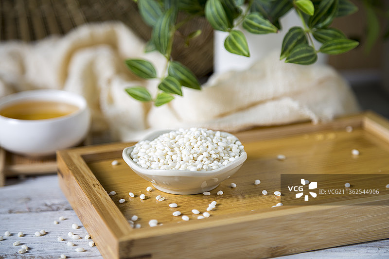 五谷杂粮白糯米室内静物特写图片素材