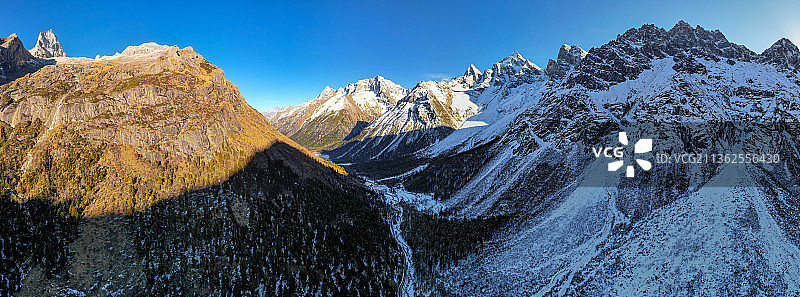 毕棚沟天际线图片素材