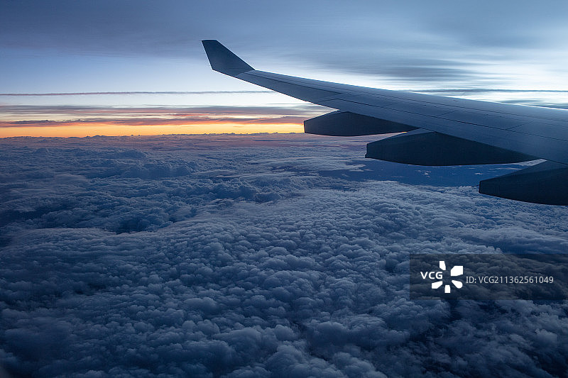 飞机眺望视角图片素材