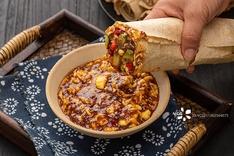 山东杂粮煎饼图片素材