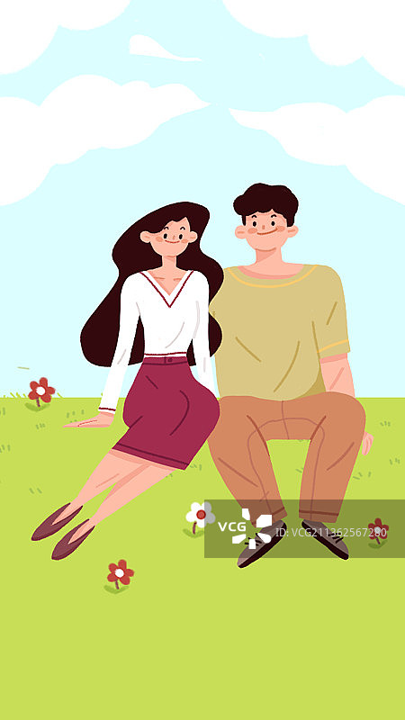 情侣出游图片素材