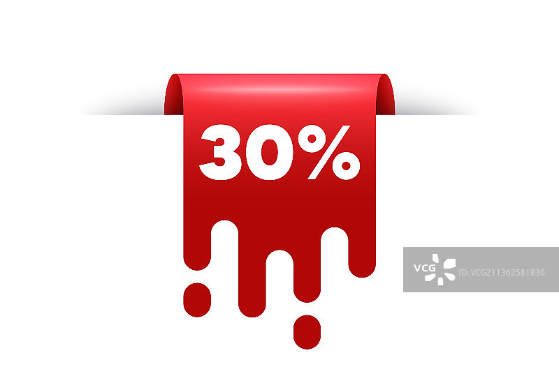 30%折扣促销优惠价格标志图片素材