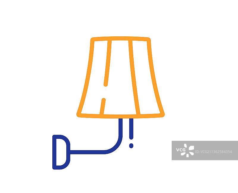 壁灯线条图标图片素材