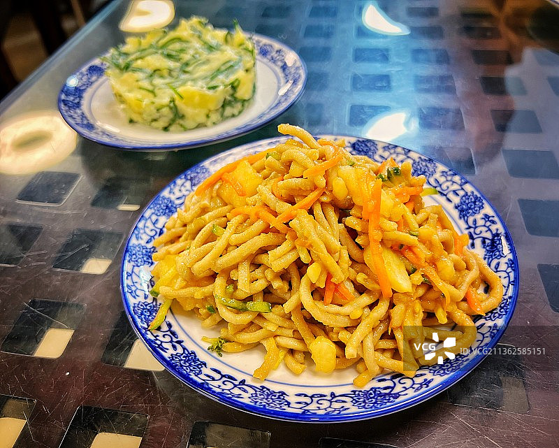 凉拌莜面图片素材