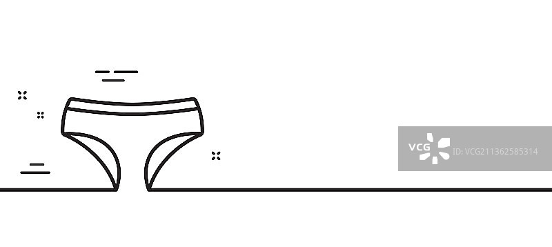 内裤线条图标，内衣裤标志（简约）图片素材