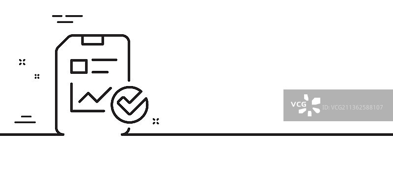 报告文档清单极简线条图标图片素材