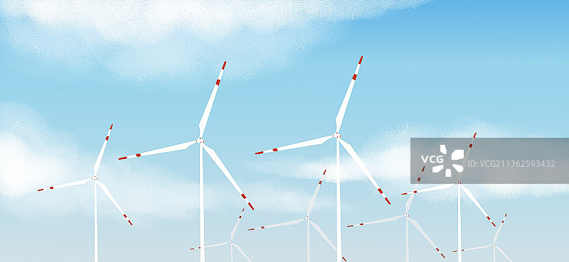 扁平风商业用图风车图片素材
