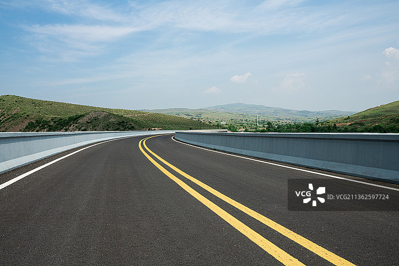 河北省张家口草原天路道路景观图片素材